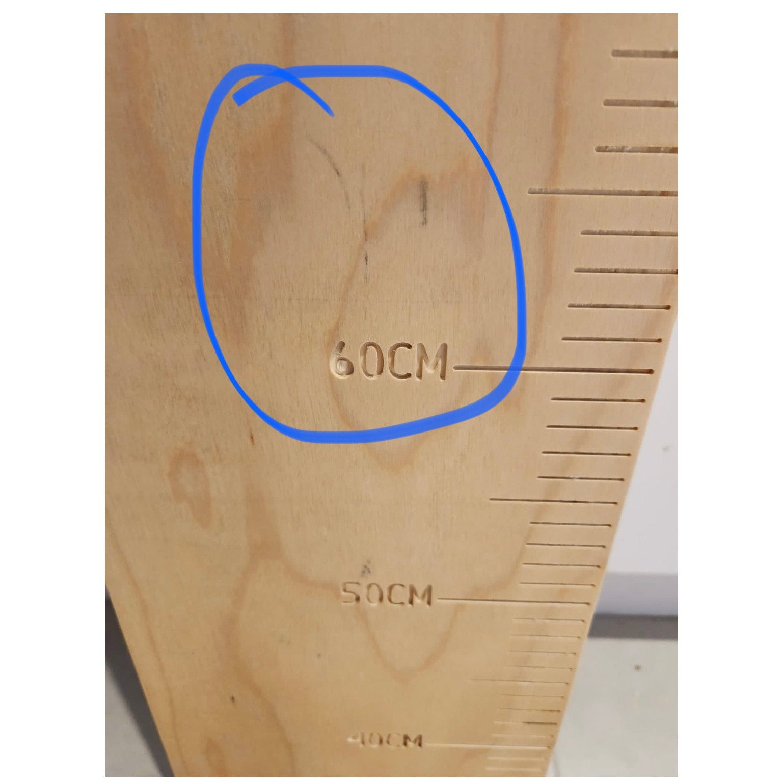*** IMPERFECT Watch Me Grow Wooden Height Chart Rulers
