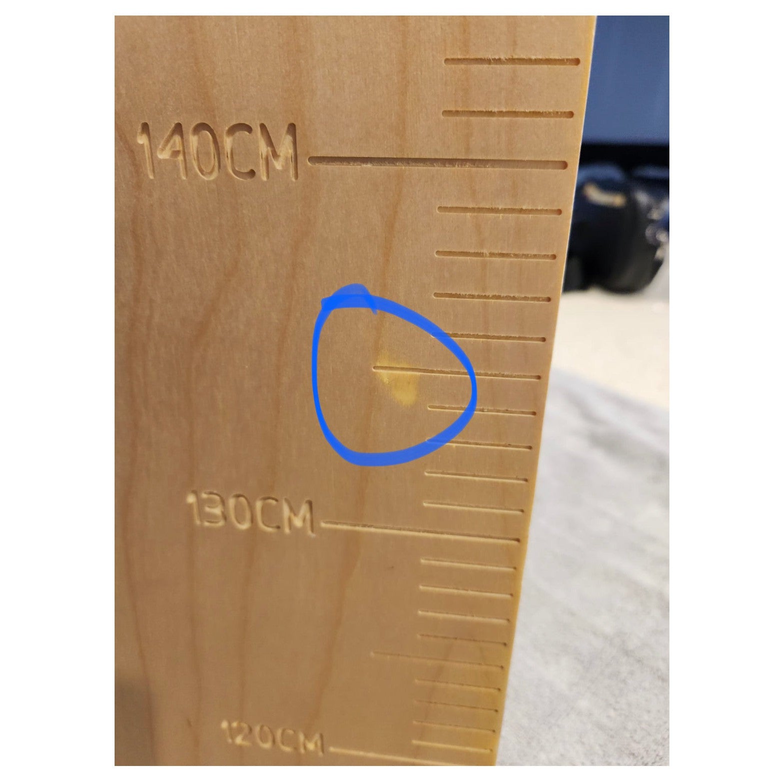 *** IMPERFECT Watch Me Grow Wooden Height Chart Rulers