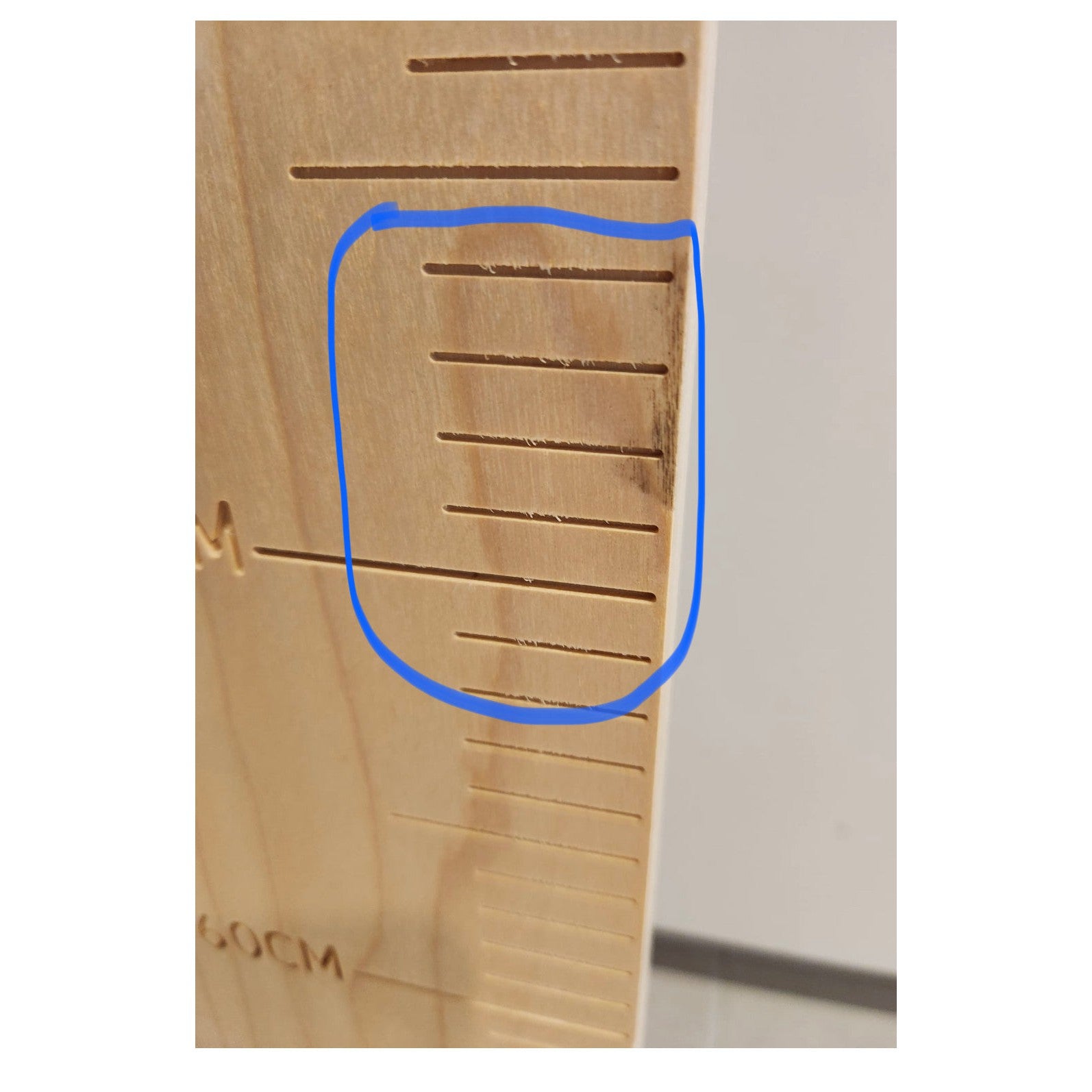 *** IMPERFECT Watch Me Grow Wooden Height Chart Rulers