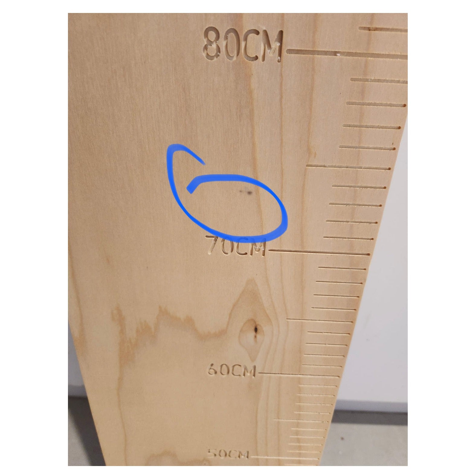 *** IMPERFECT Watch Me Grow Wooden Height Chart Rulers