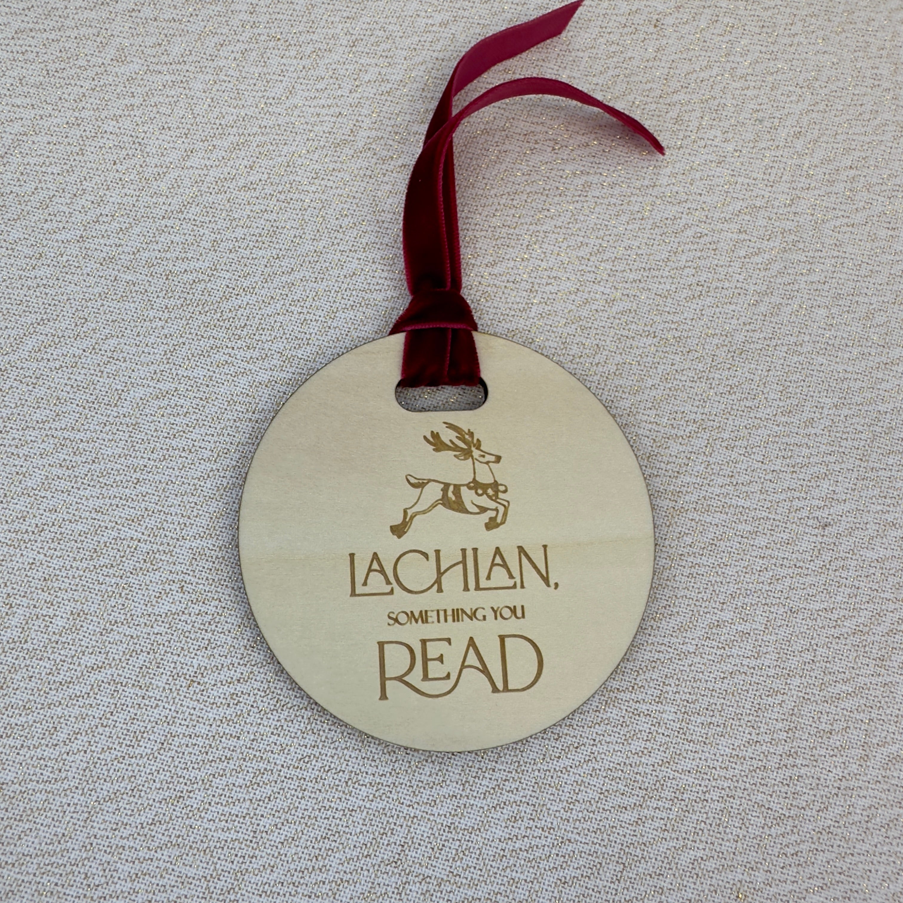 Circle Timber "Something" Christmas Gift Tags