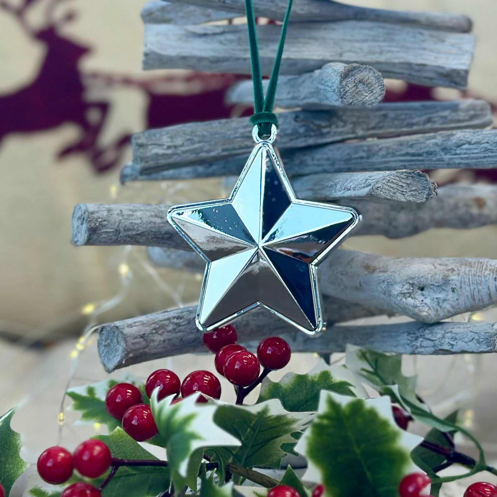 Starlight Classical Star Personalised Ornament