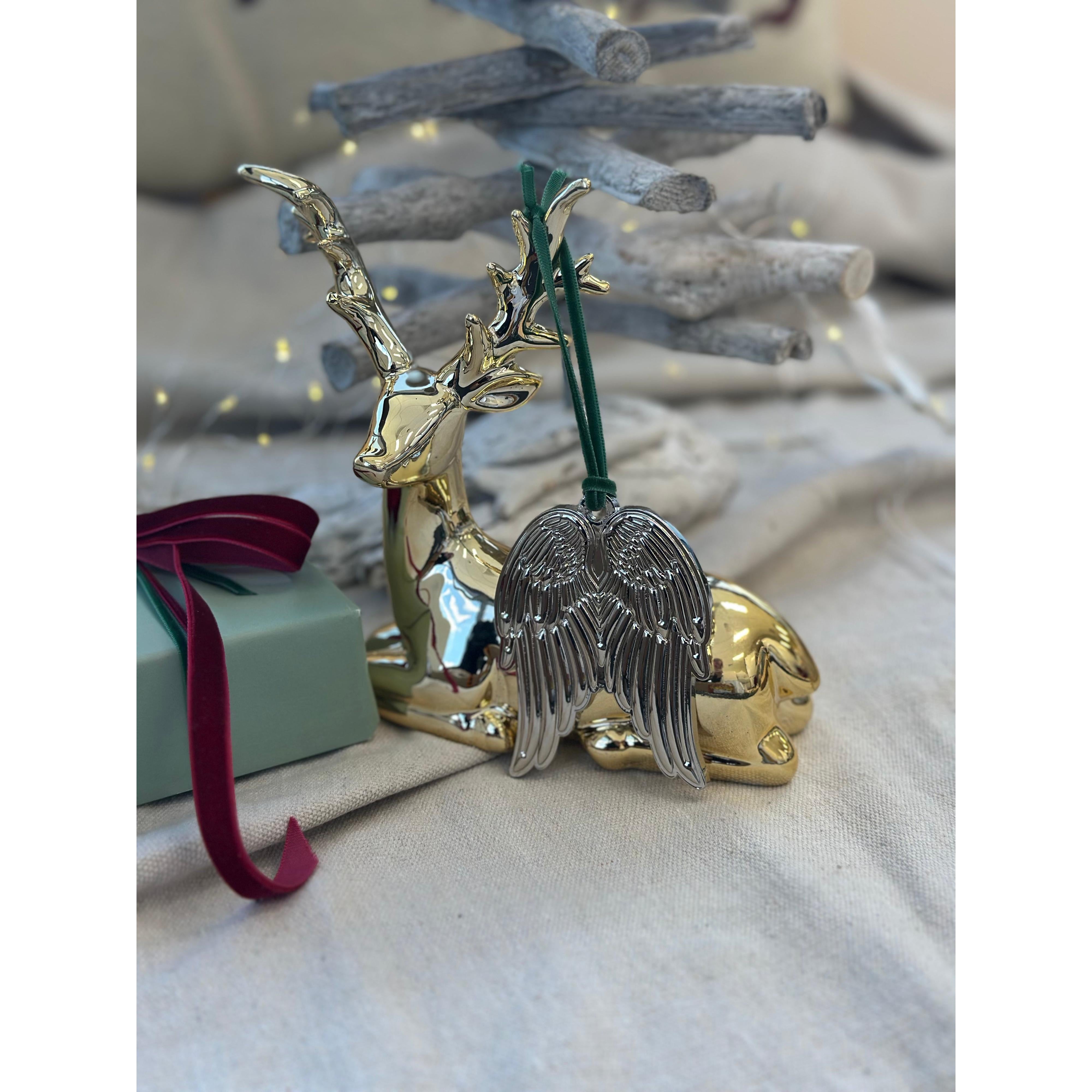 Heaven's Embrace – Angel Wings Personalised Ornament