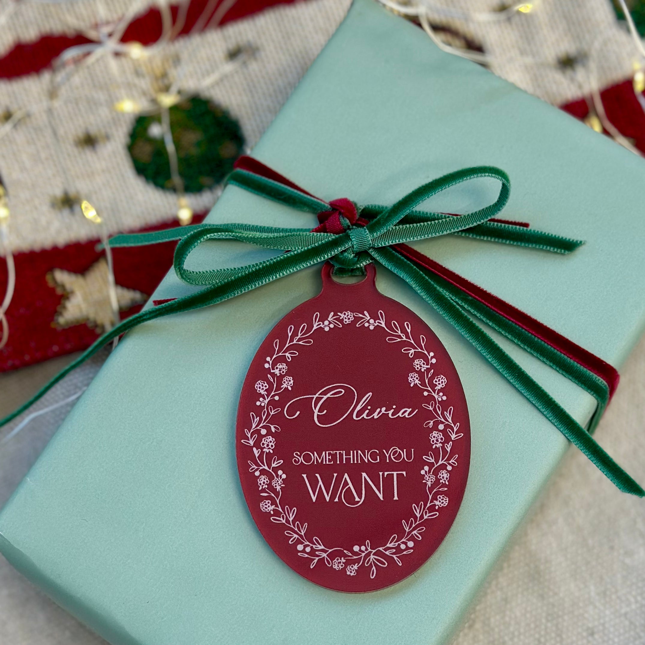 Aura Frame "Something" Christmas Gift Tags