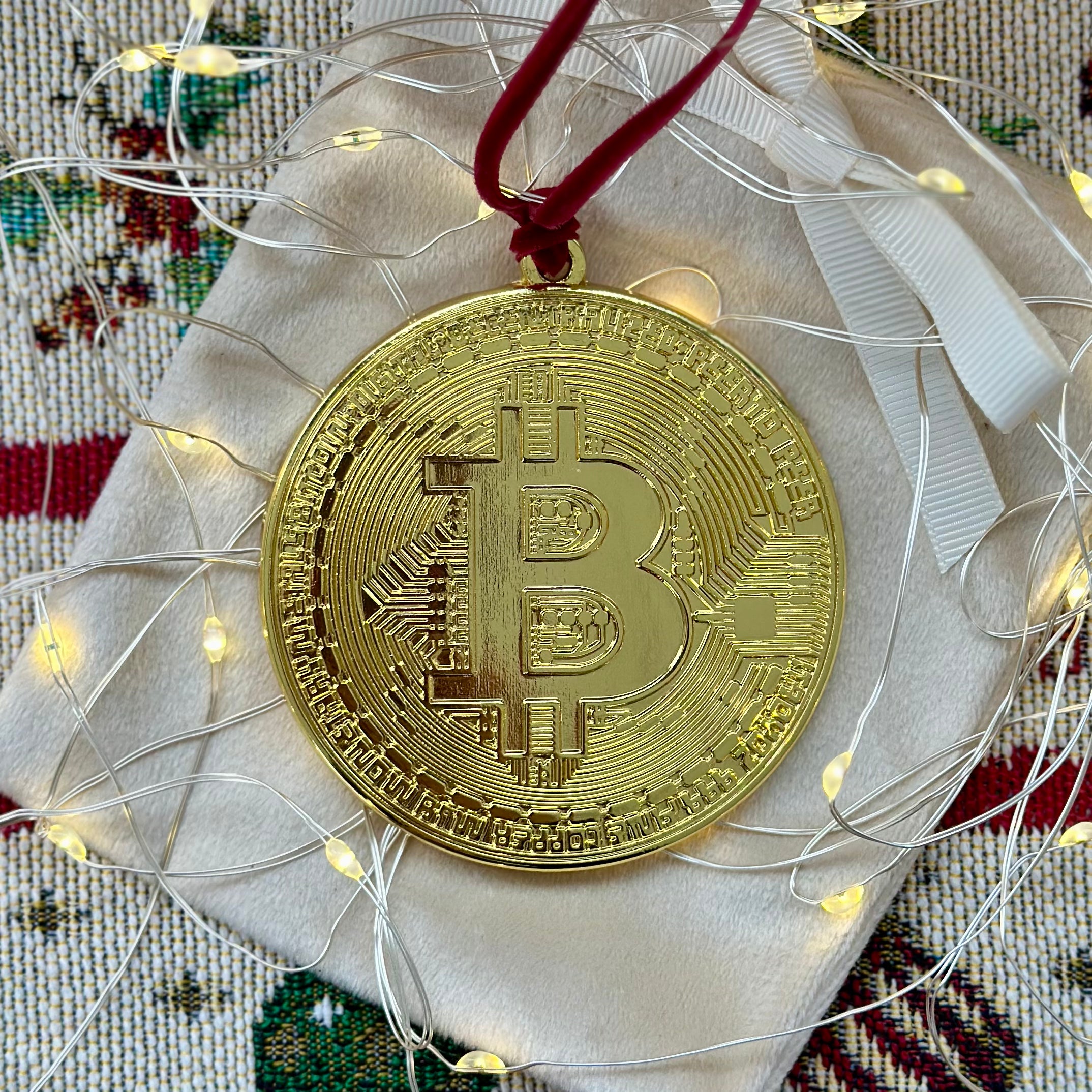 ₿ Bit of Joy – Personalised Bitcoin Ornament
