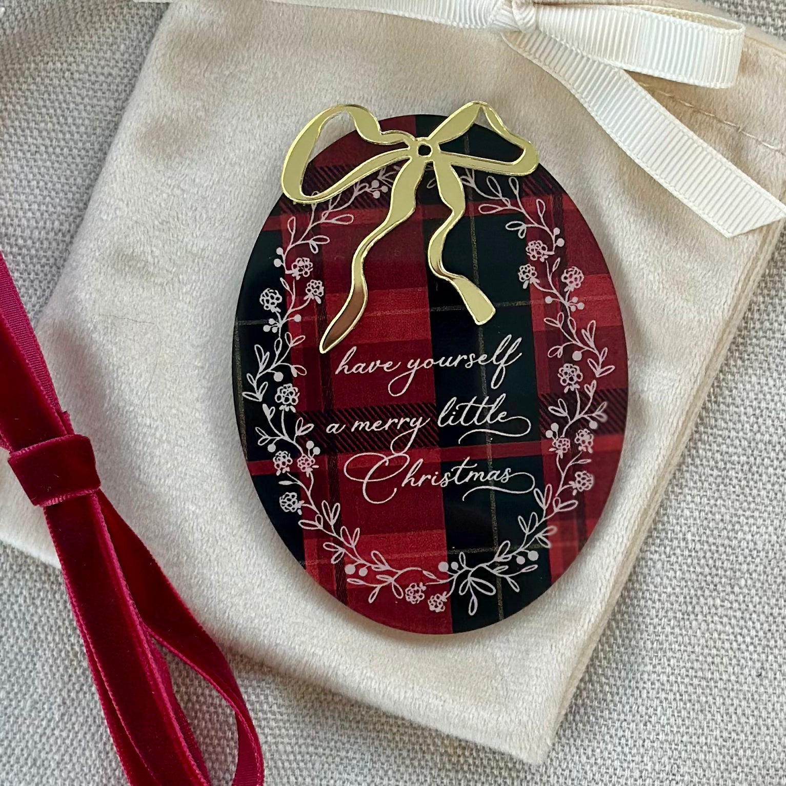 "My First Christmas" Announcement Hanger & Plaque