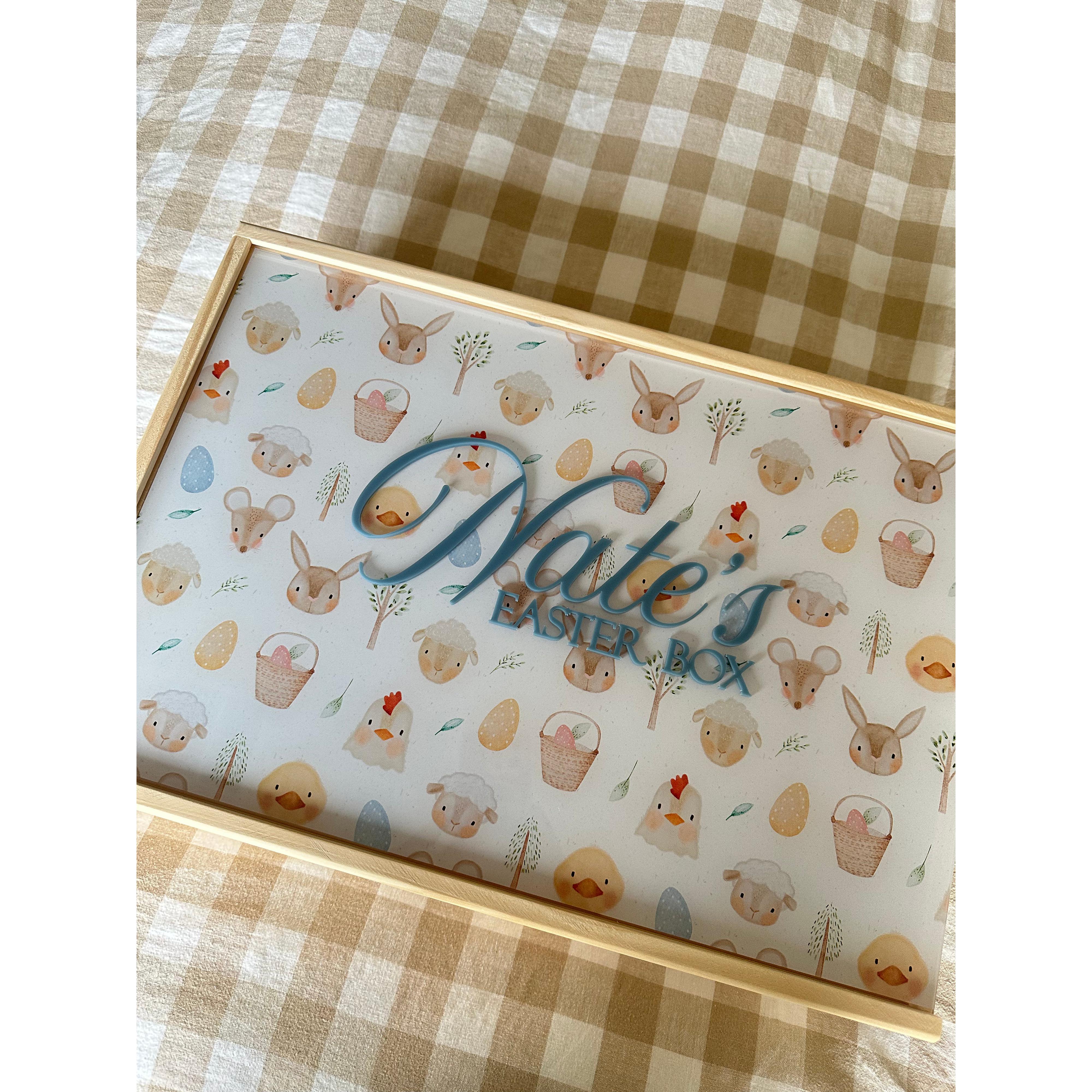 Easter Keepsake Memory Box Printed