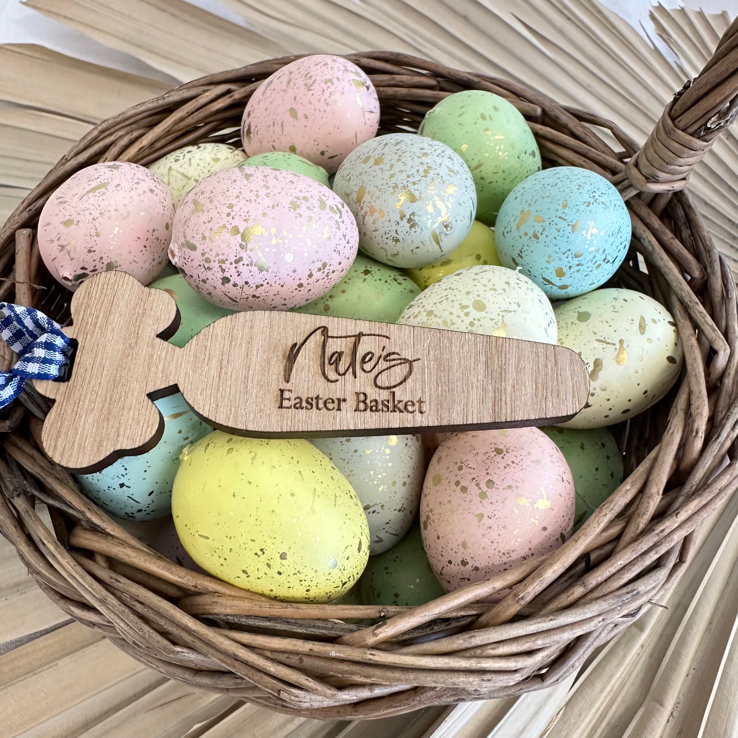 Vintage Timber Easter Carrot Tag