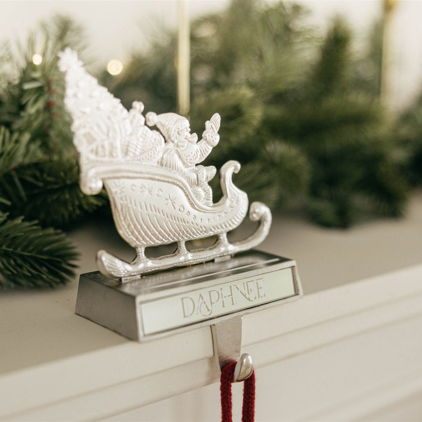 Santa and his Magic Reindeers Stocking Holders