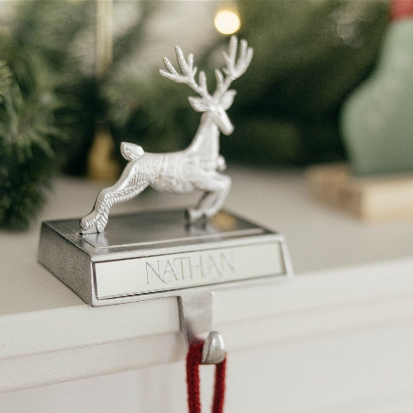 Santa and his Magic Reindeers Stocking Holders