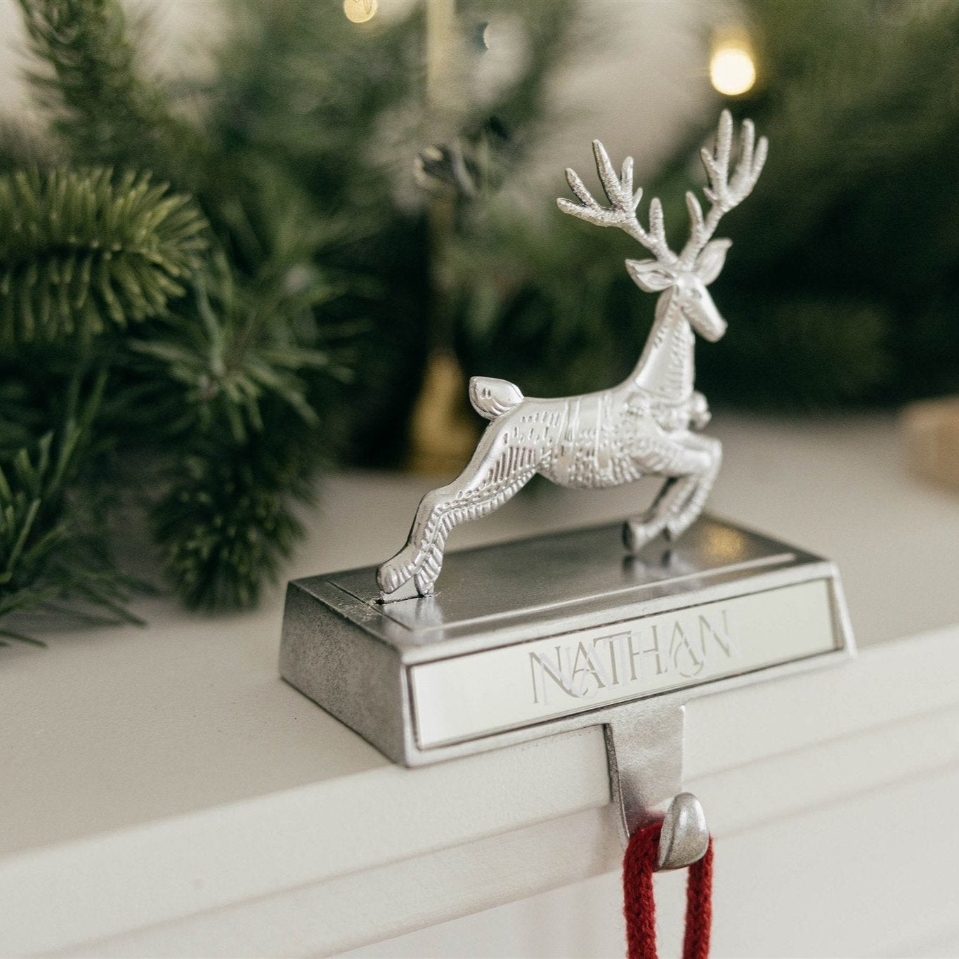 Santa and his Magic Reindeers Stocking Holders