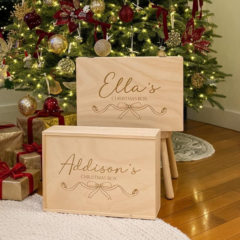 It's a Bow-tiful Christmas Slide Lid Keepsake Box