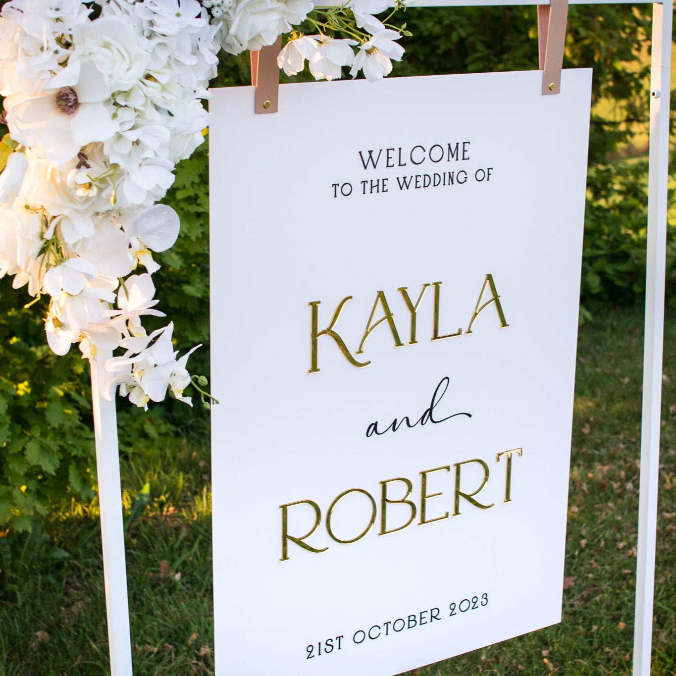 Welcome Sign ~ Print & Acrylic - Classic