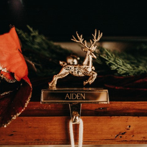 Santa and his Magic Reindeers Stocking Holders