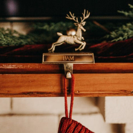 Santa and his Magic Reindeers Stocking Holders