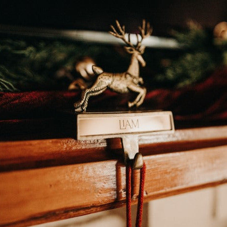 Santa and his Magic Reindeers Stocking Holders