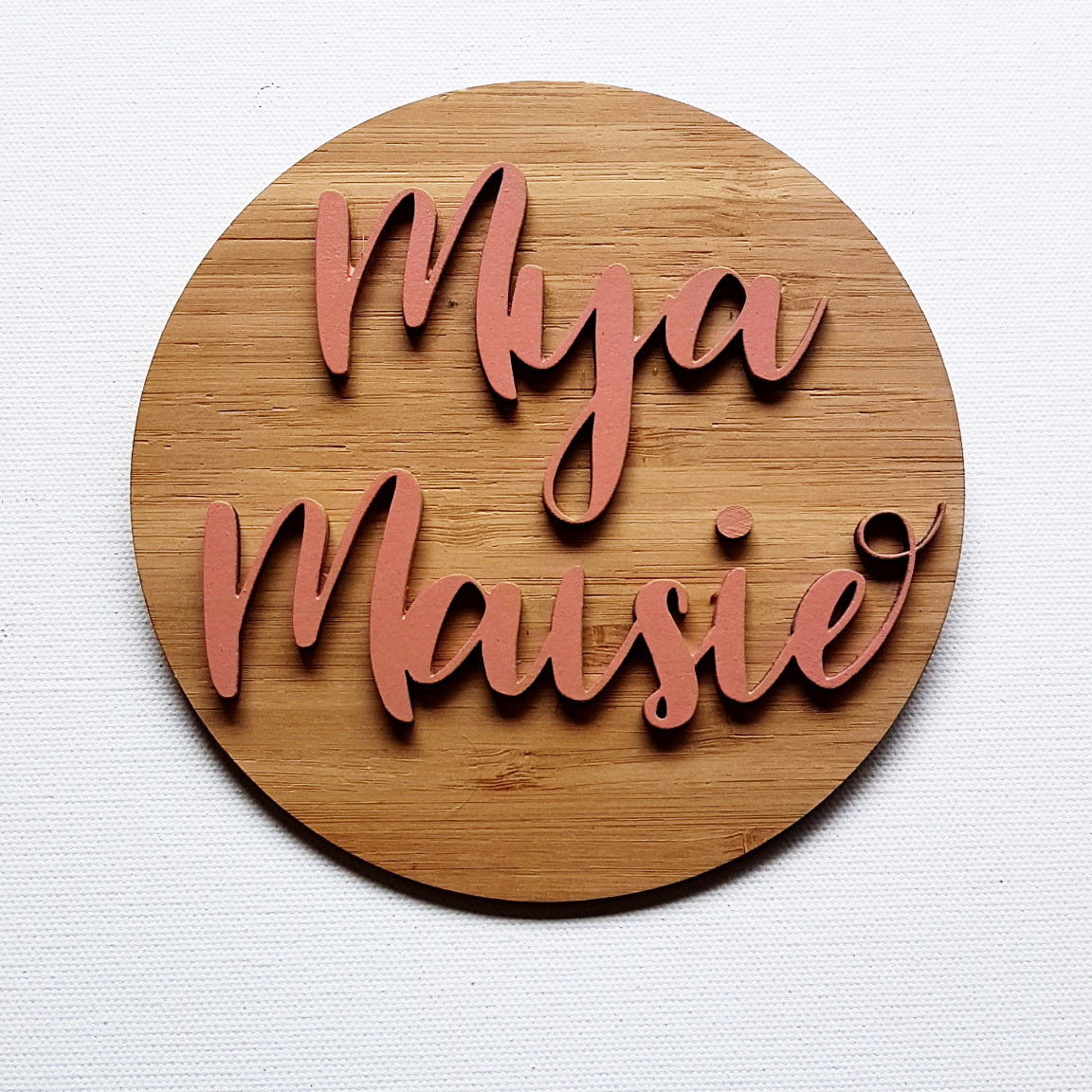 Double Layer Personalised Name Plaque