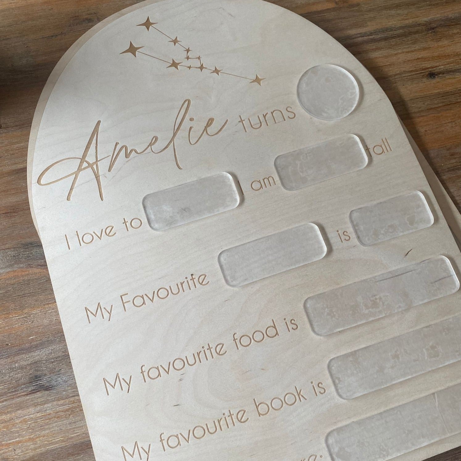 Personalised Birthday Board