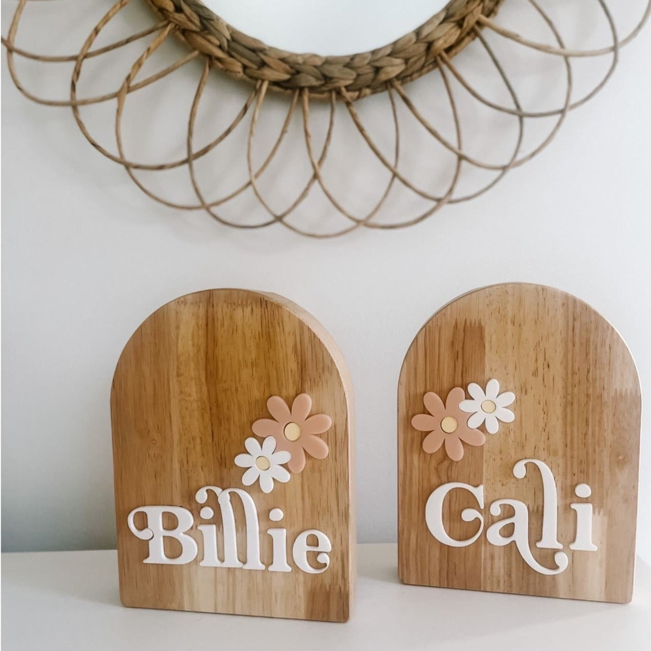 Acrylic Daisy Personalised Arch Moneybox