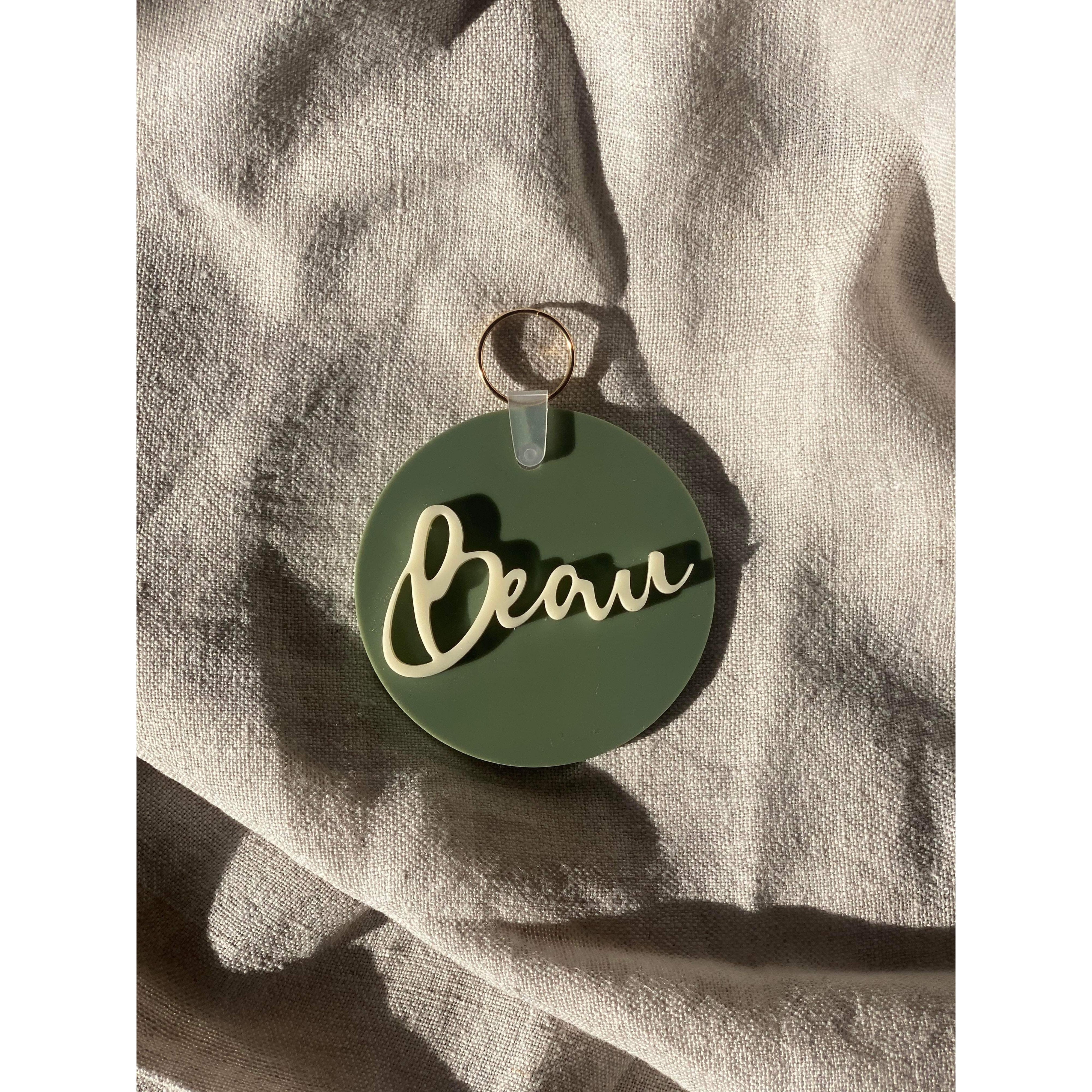 Double Layer Personalised Bag Tag