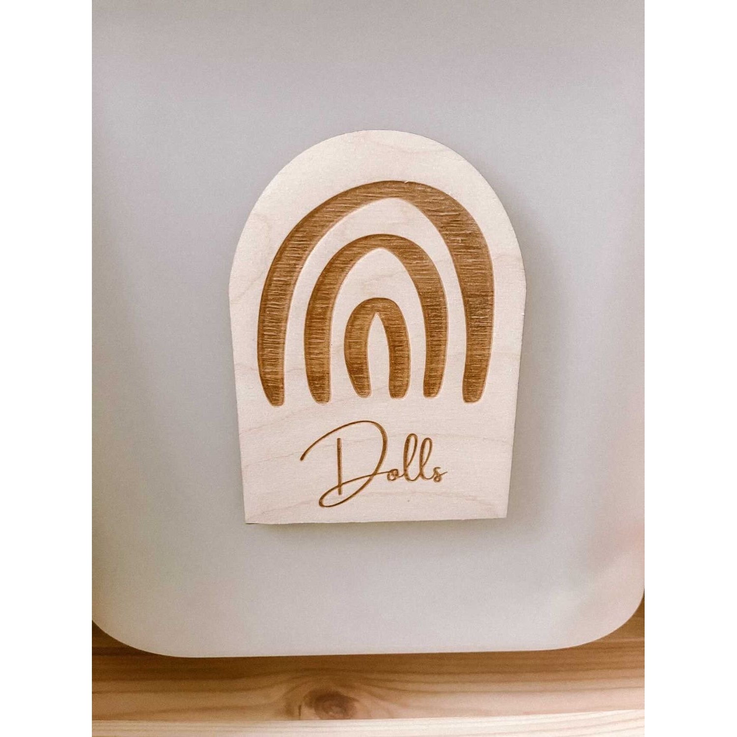 Playroom Storage Wooden Discs
