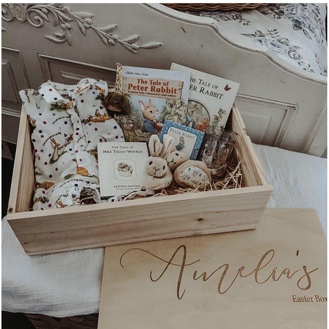 Traditional Font Slide Lid Keepsake Box