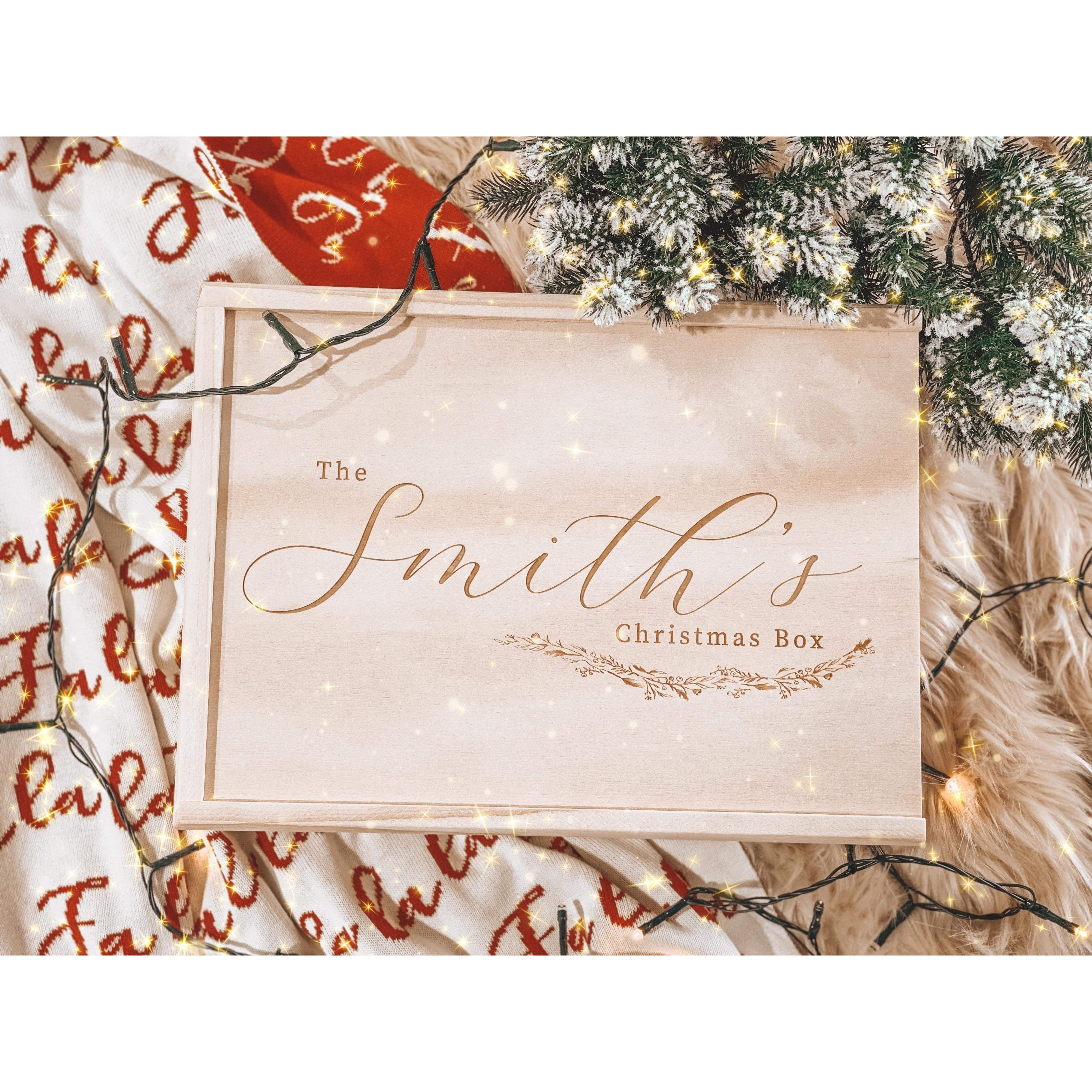 A Stary Christmas Slide Lid Keepsake Box