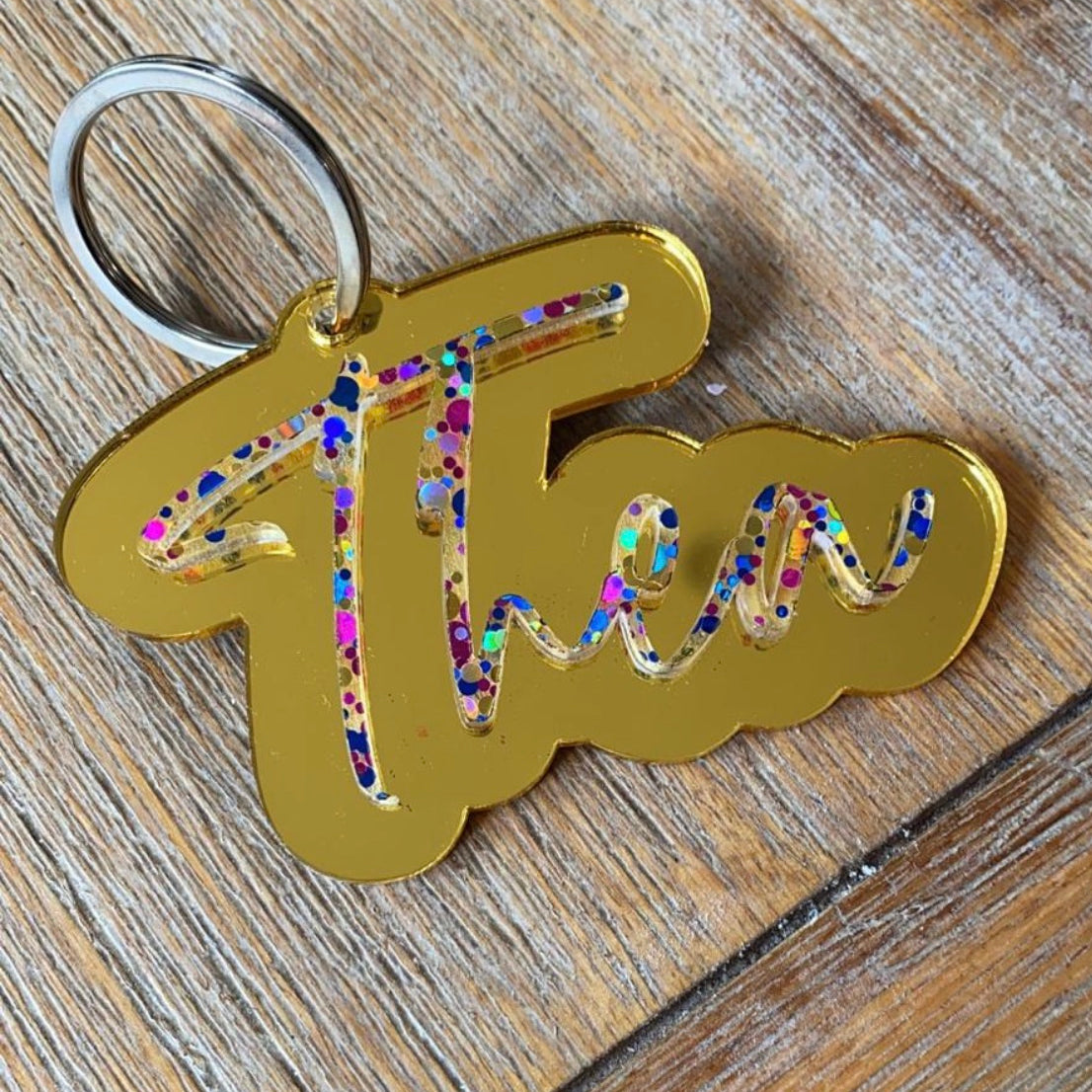 Double Layer Personalised Bag Tag