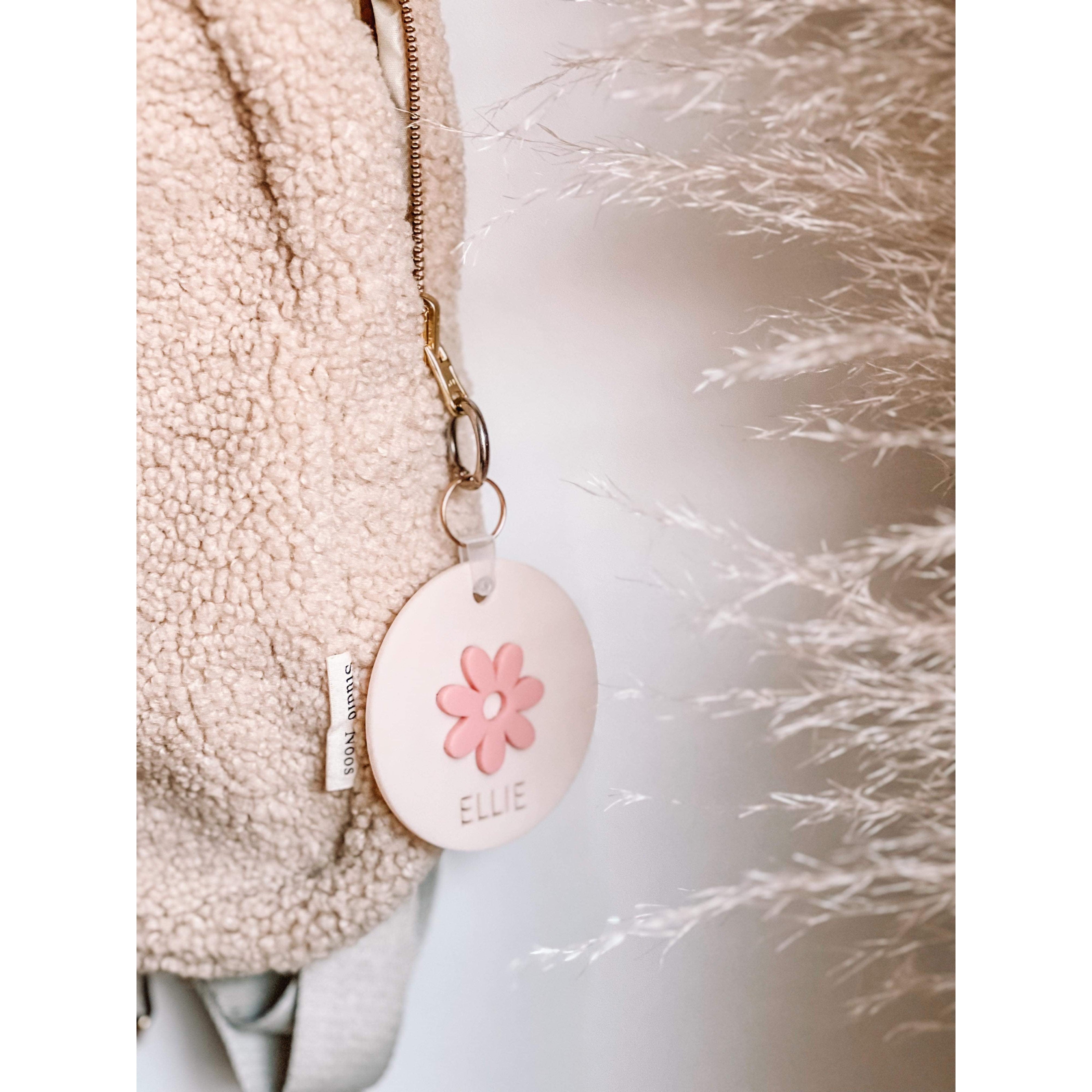 Daisy Double Layer Personalised Bag Tag