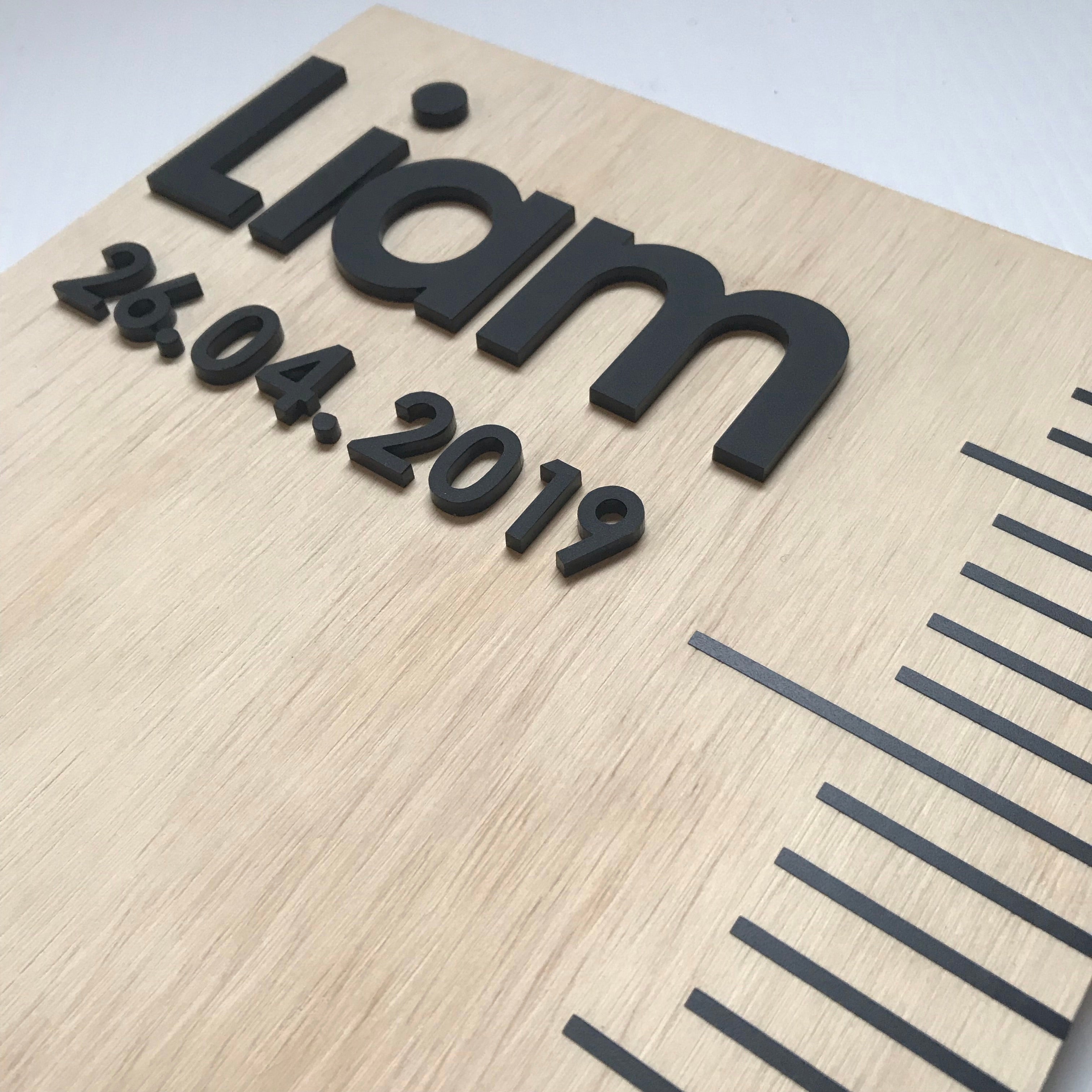 Personalised Wooden Birth Ruler