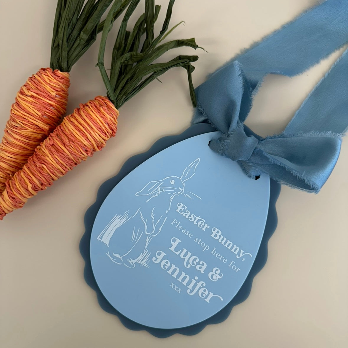 Easter Egg "Please stop here" Sign