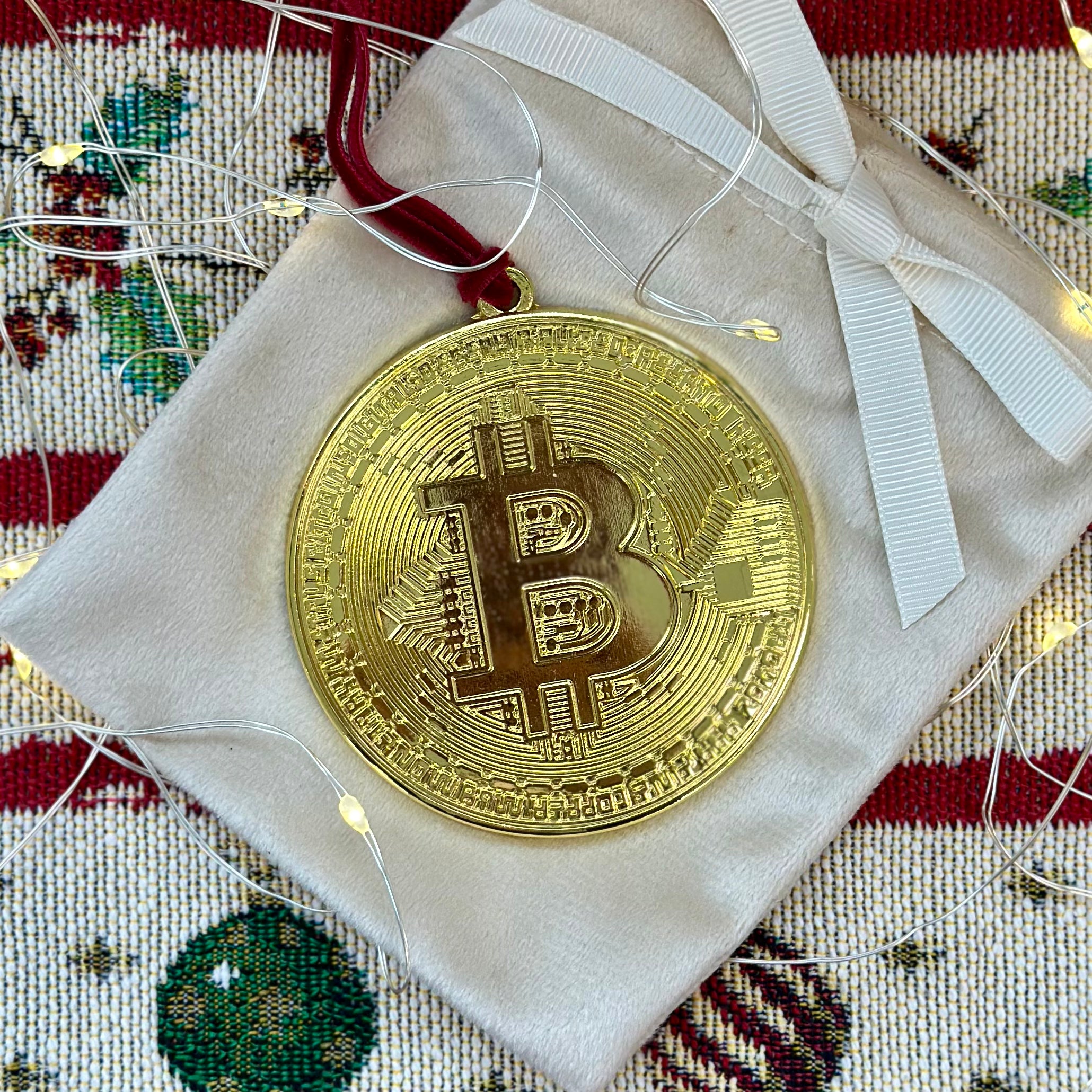 ₿ Bit of Joy – Personalised Bitcoin Ornament