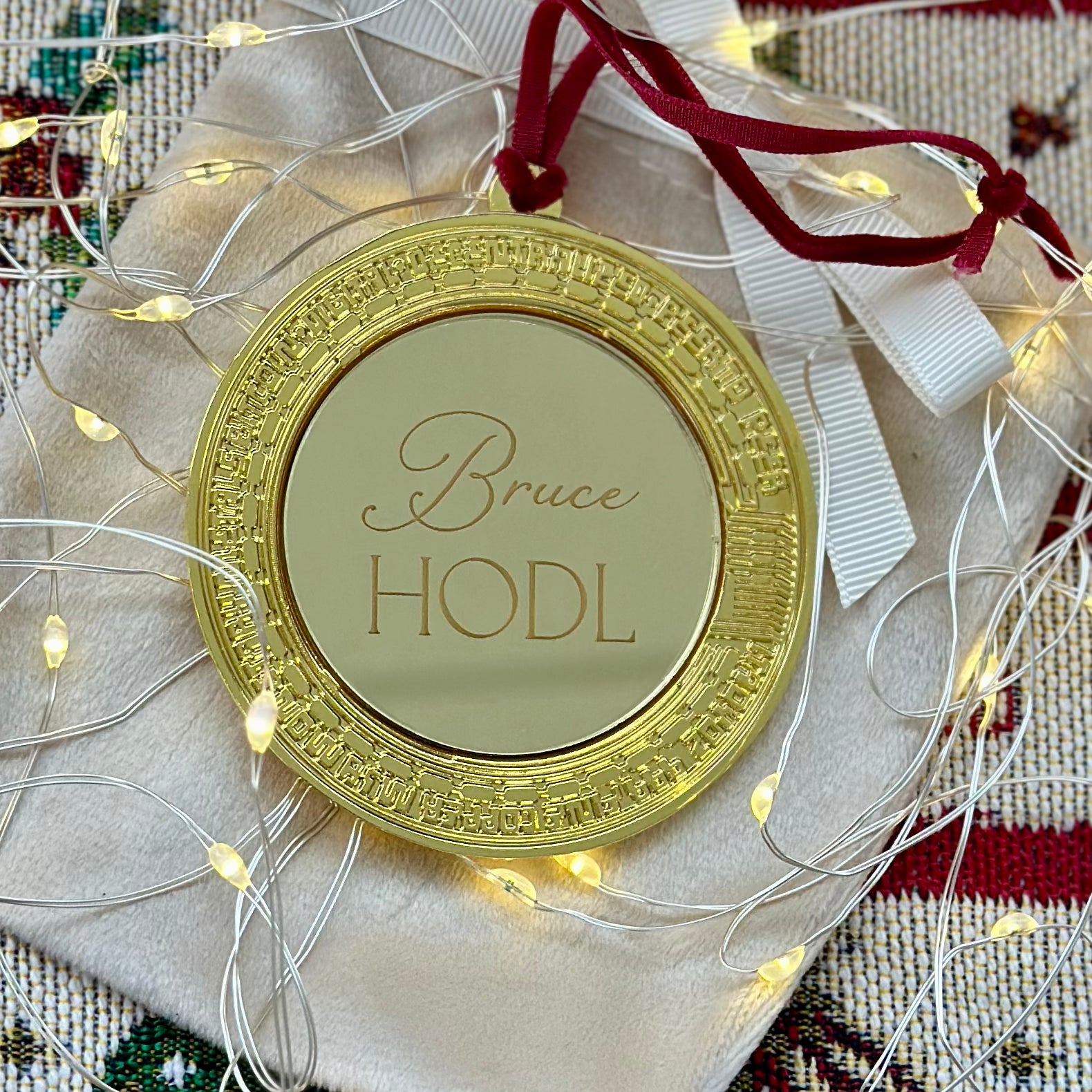 ₿ Bit of Joy – Personalised Bitcoin Ornament
