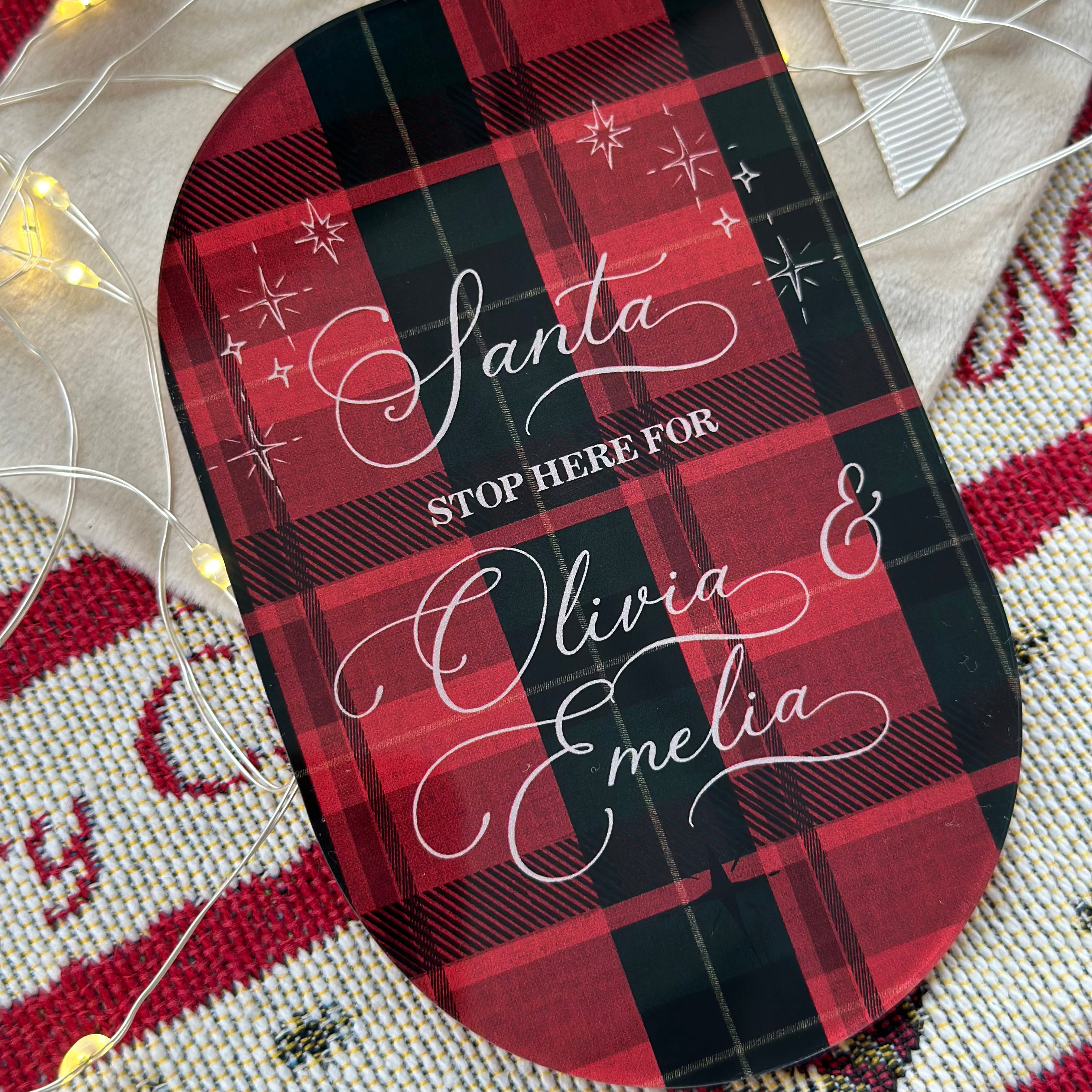"Santa Please Stop Here" Door Hanger