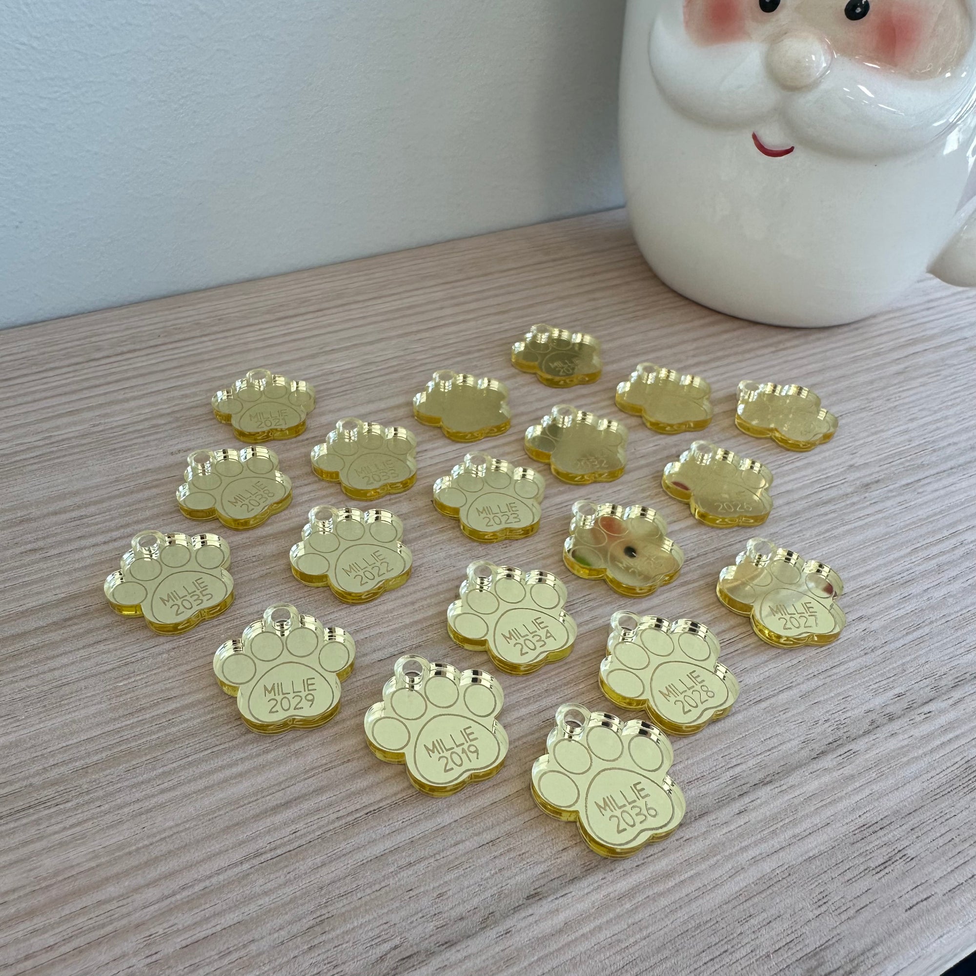 Dog Paw Decoration Keepsake Charms