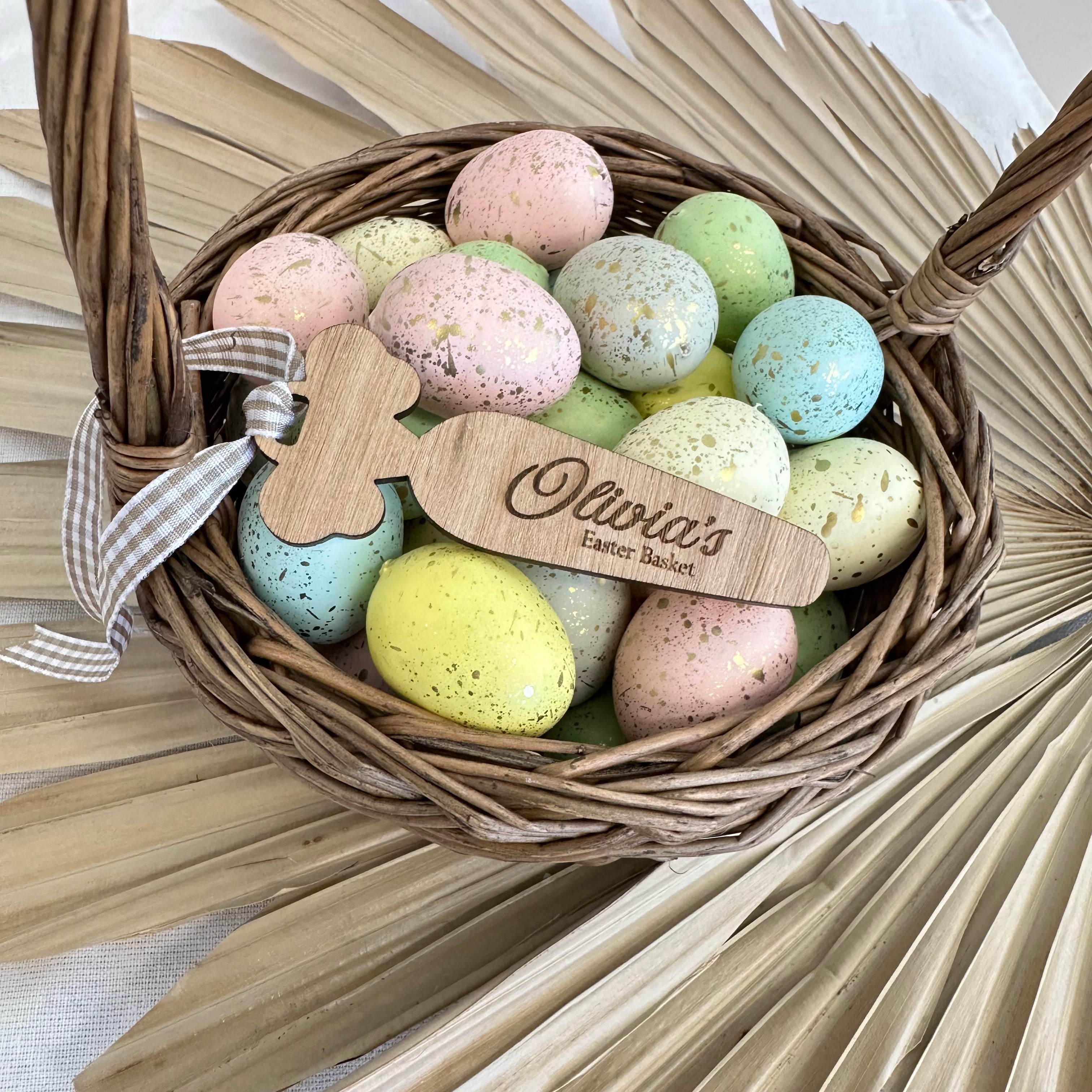 Vintage Timber Easter Carrot Tag