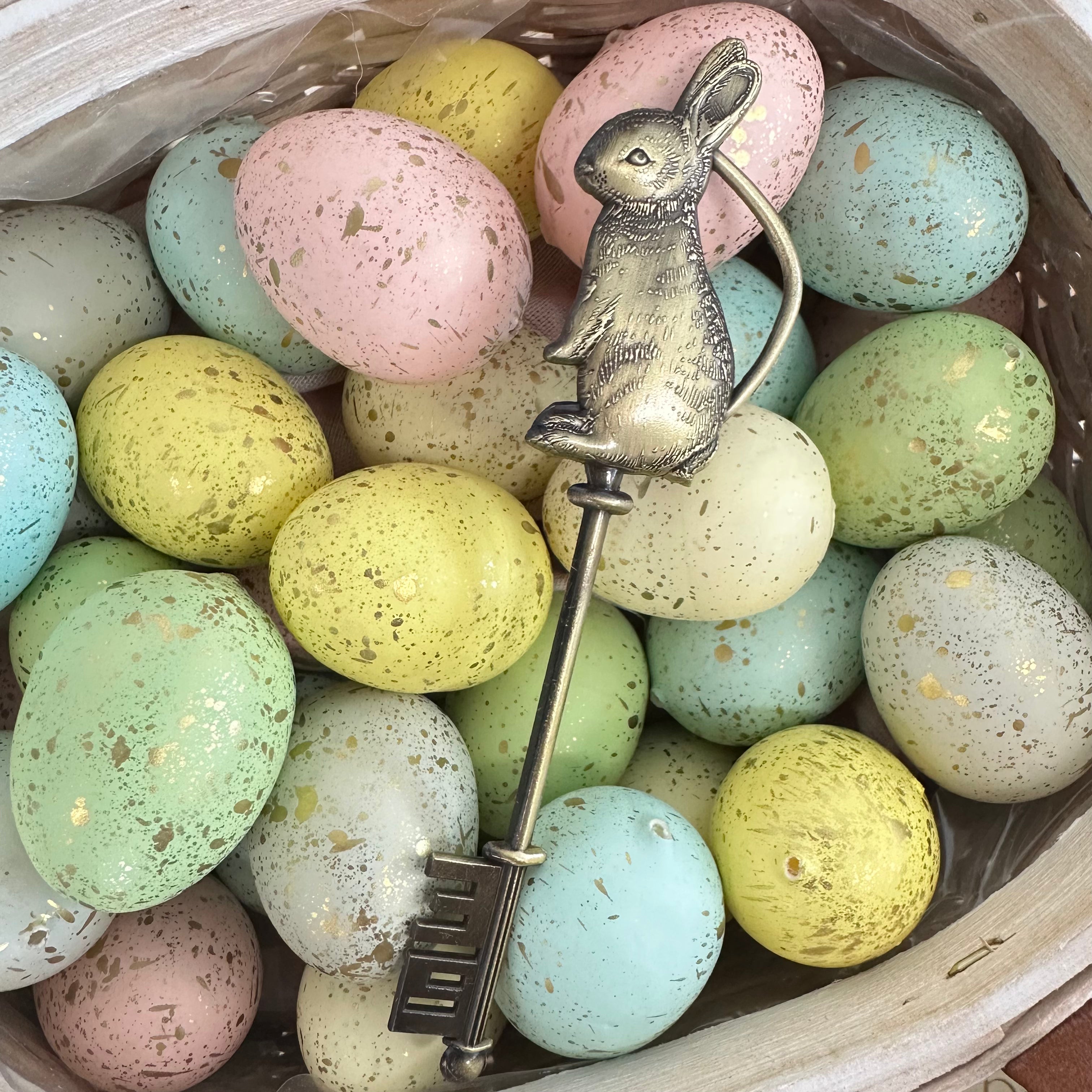 Easter Bunny Magic Key - Antique Gold