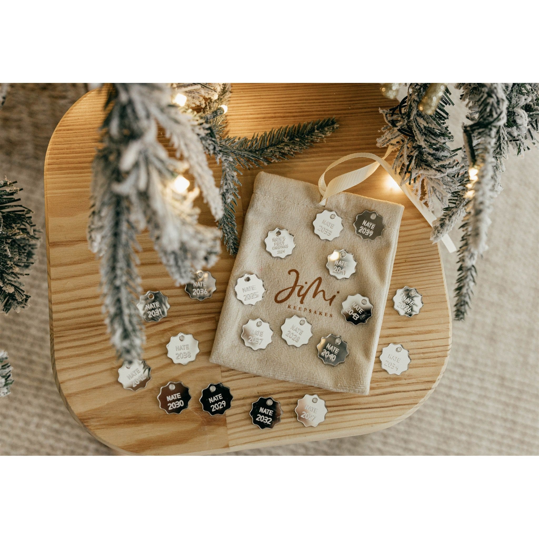 Wavy Decoration Keepsake Charms