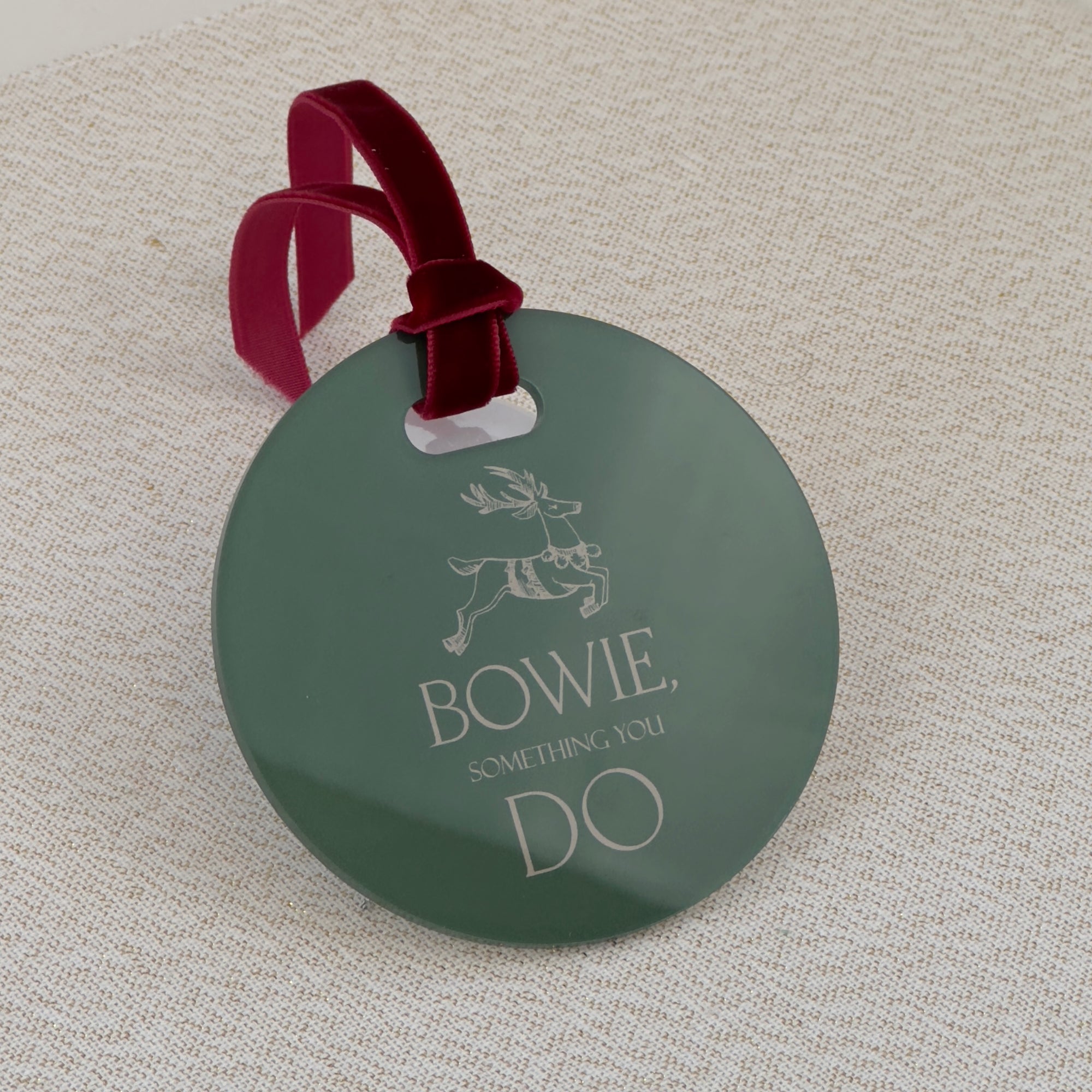 Circle Colour Acrylic "Something" Christmas Gift Tags