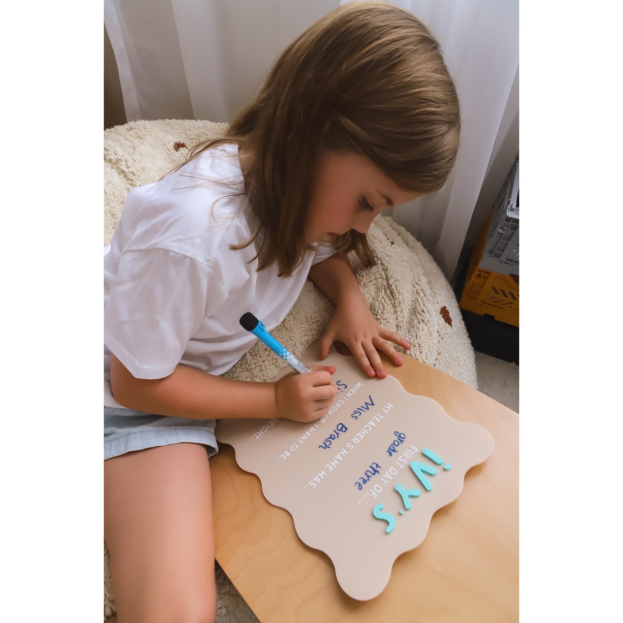 PERSONALISED SINGLE OR DOUBLE SIDED ACRYLIC BACK TO SCHOOL BOARD