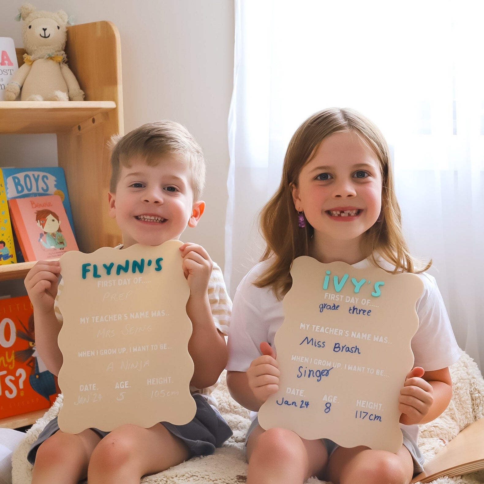 Personalised Single Or Double Sidede Acrylic Back To School Board