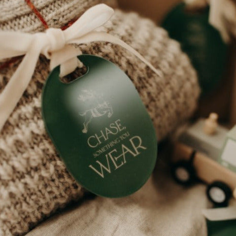 Oval Colour Acrylic "Something" Christmas Gift Tags