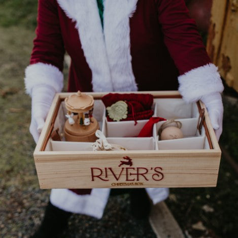 Run Run Rudolph Drop Lid Keepsake Box