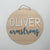 Double Layer Personalised Name Plaque