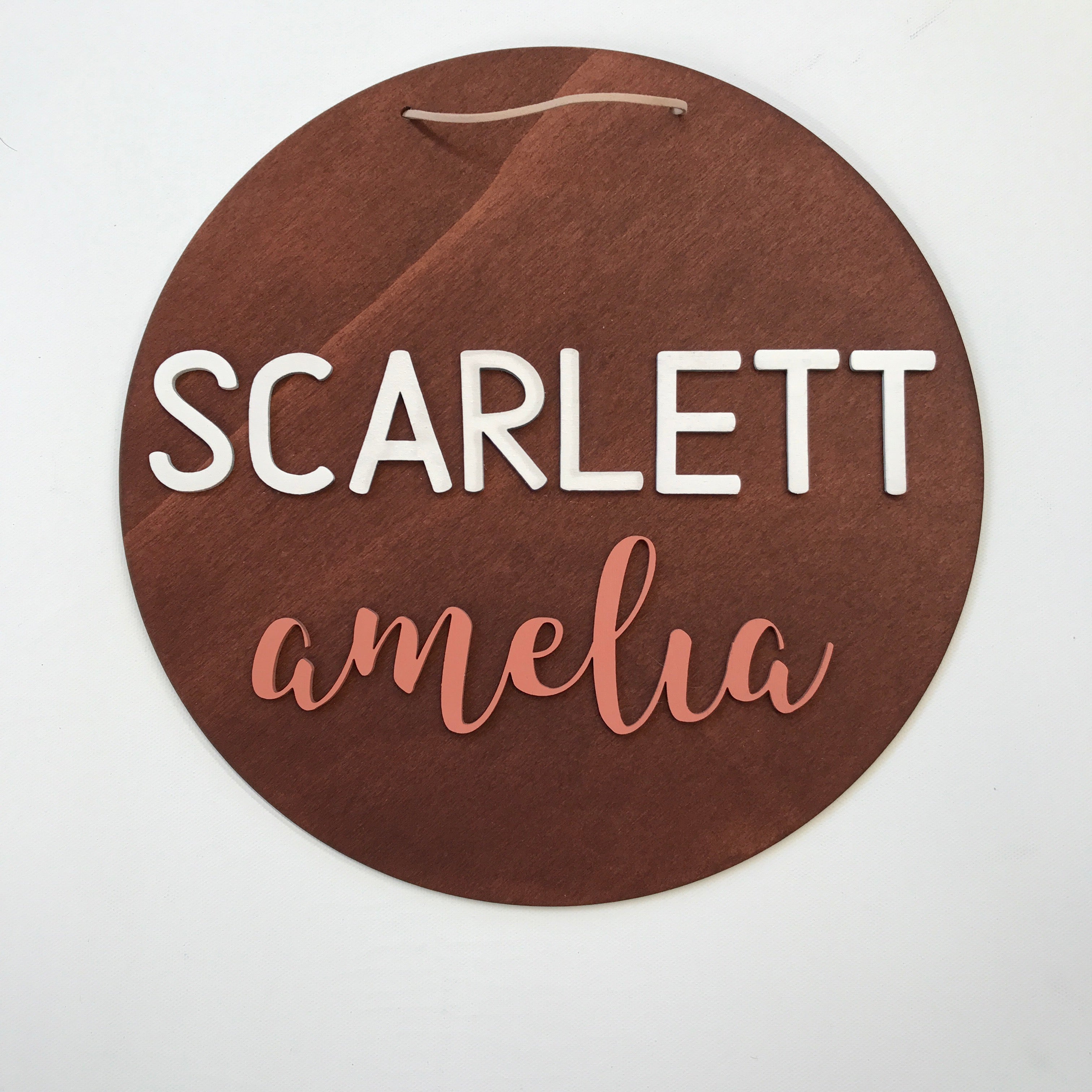 Double Layer Personalised Name Plaque
