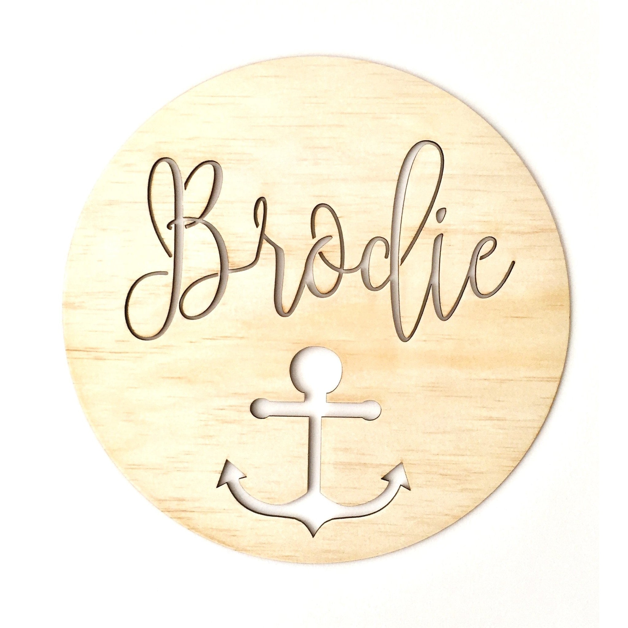 Circle Personalised Name Plaques