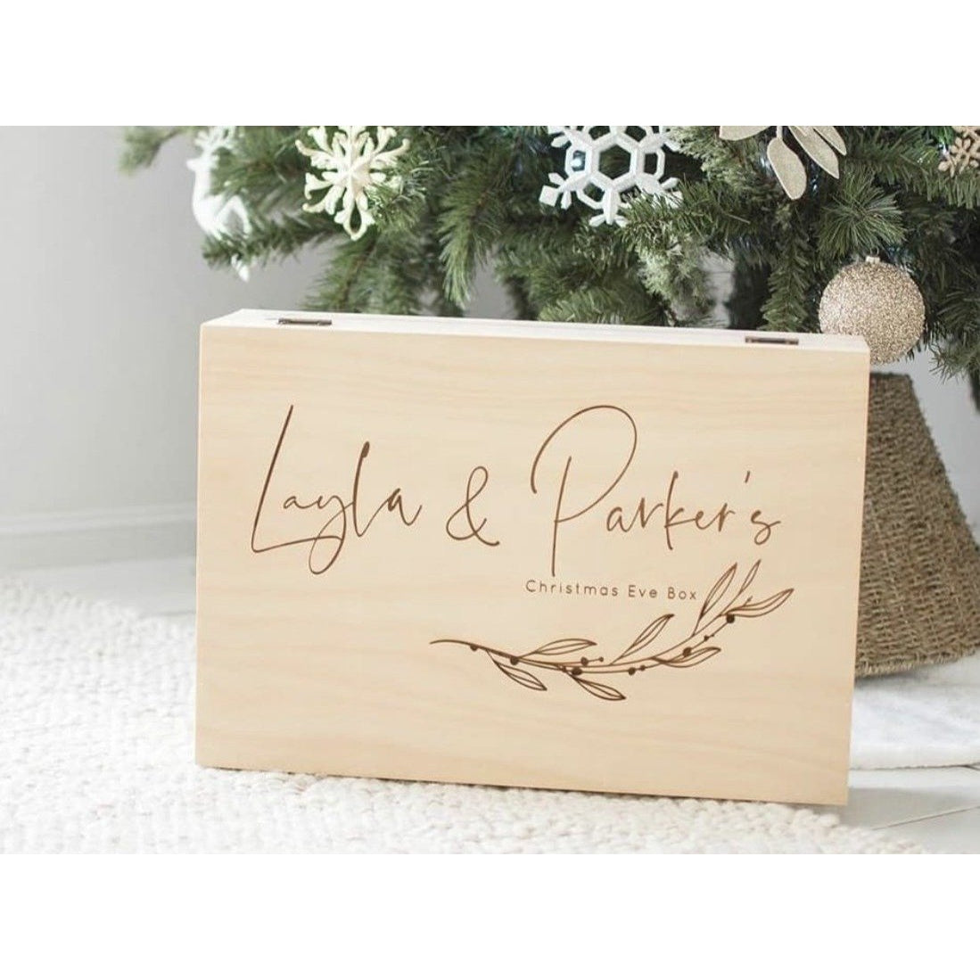 Fa la la Hinge Lid Keepsake Box