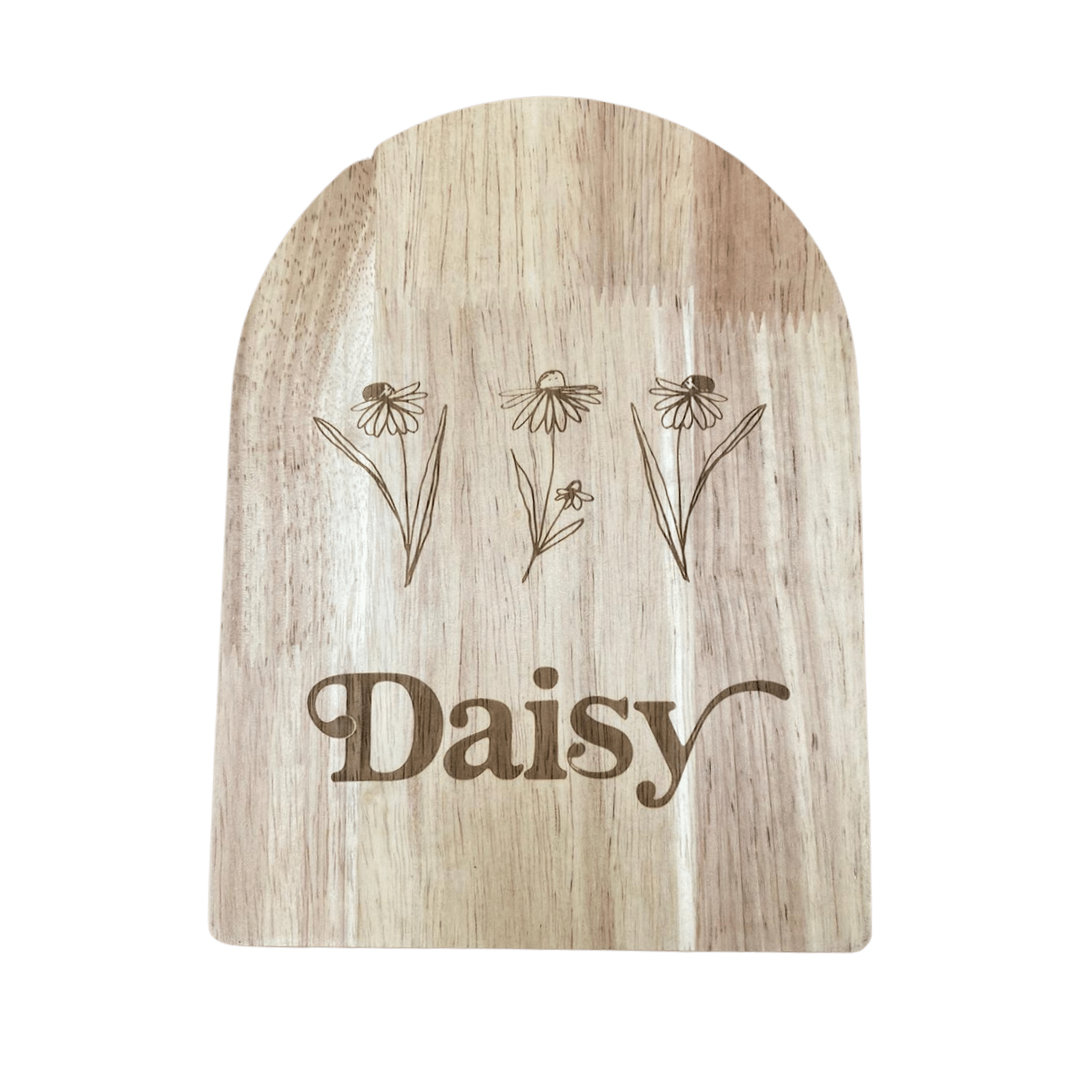 Engraved Daisy Personalised Arch Moneybox