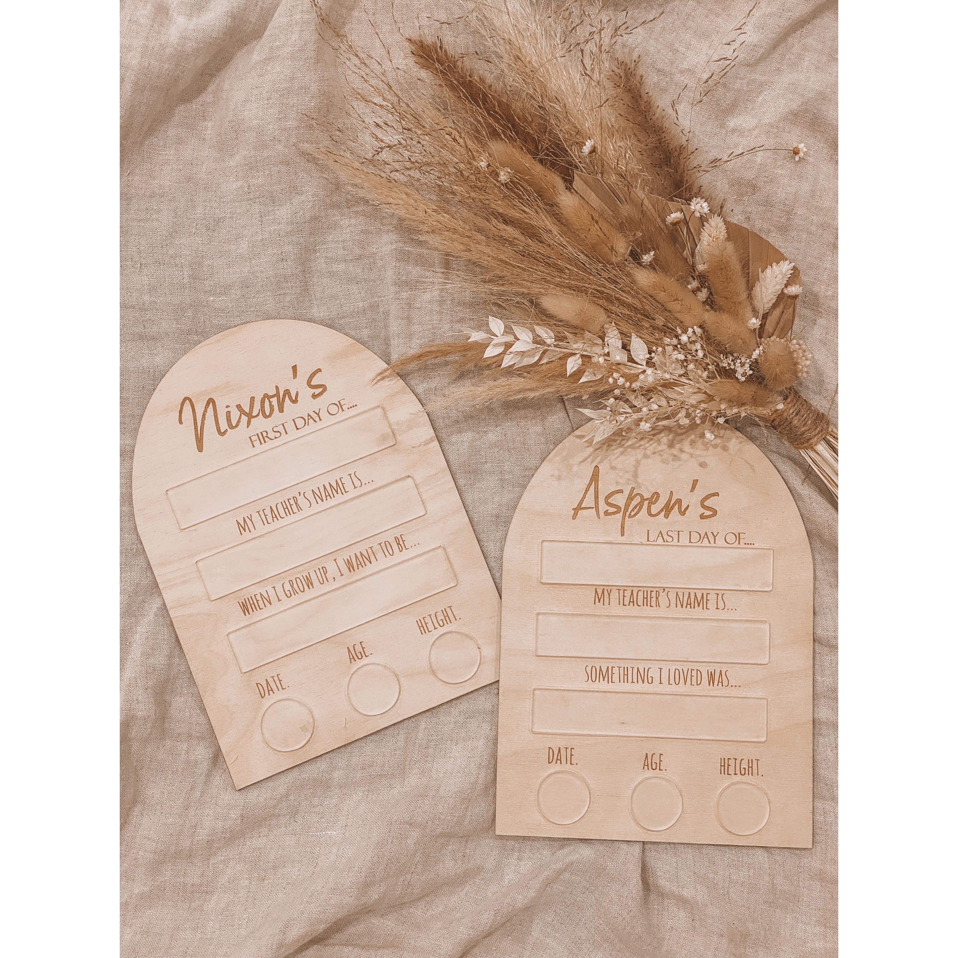PERSONALISED Single OR Double Sided BACK TO SCHOOL Board