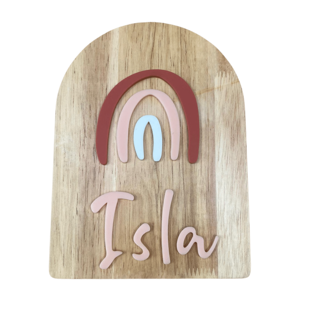 Acrylic Rainbow Personalised Arch Moneybox